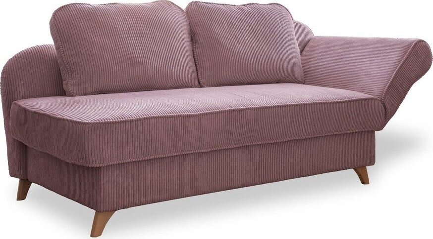 Starorůžová manšestrová lenoška (pravý roh) Chic Charlotte – Miuform