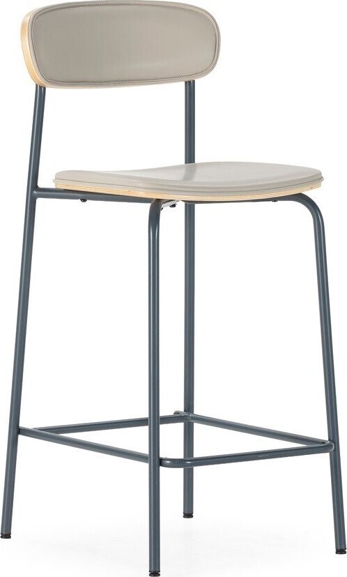 Béžové čalouněné barové židle v sadě 2 ks (výška sedáku 65,5 cm) Saula – Marckeric