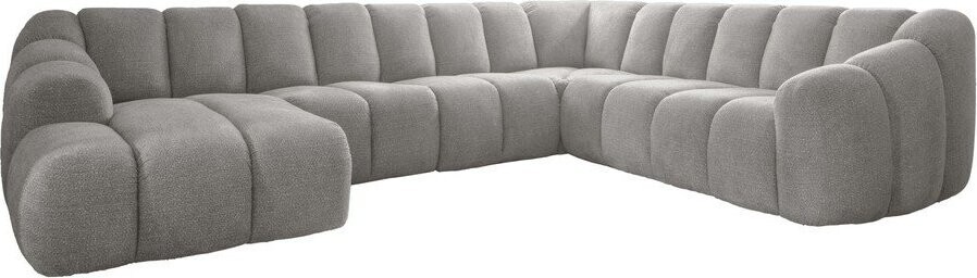 Světle šedá rohová pohovka (pravý roh/do 