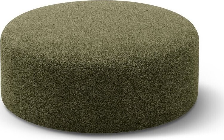 Zelený taburet z textilie bouclé Dia – Micadoni