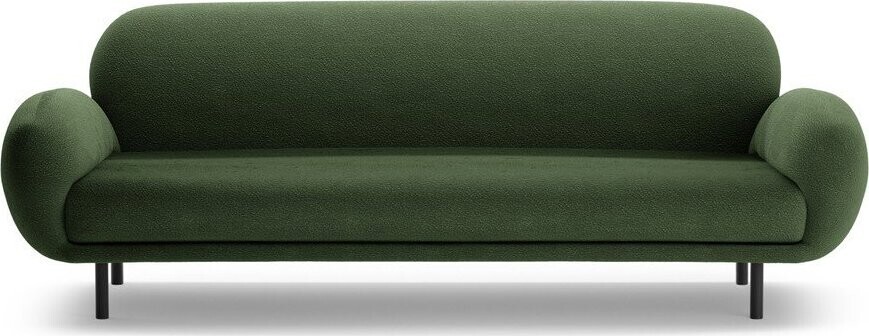 Zelená pohovka z textilie bouclé 208 cm Poppy – Micadoni