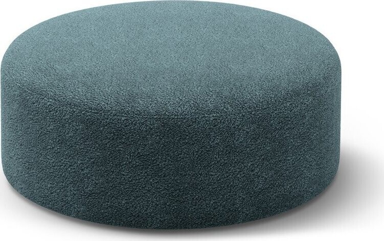 Taburet z textilie bouclé v petrolejové barvě Dia – Micadoni