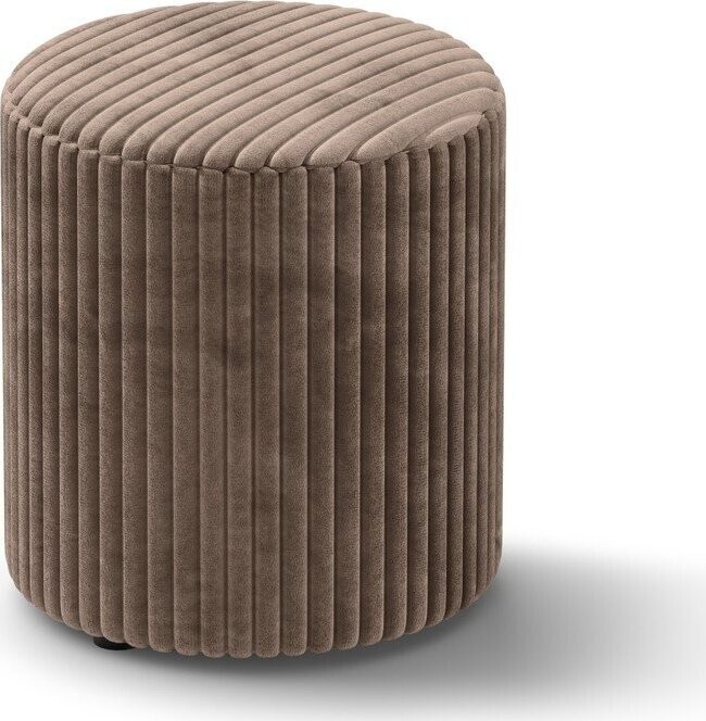 Hnědý manšestrový taburet Dia – Micadoni