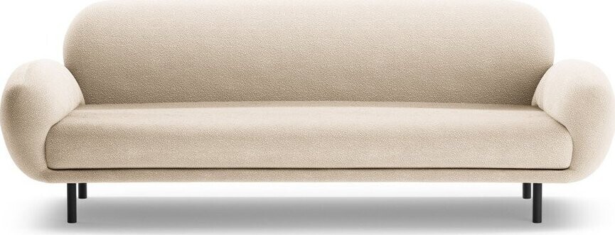 Béžová pohovka z textilie bouclé 208 cm Poppy – Micadoni