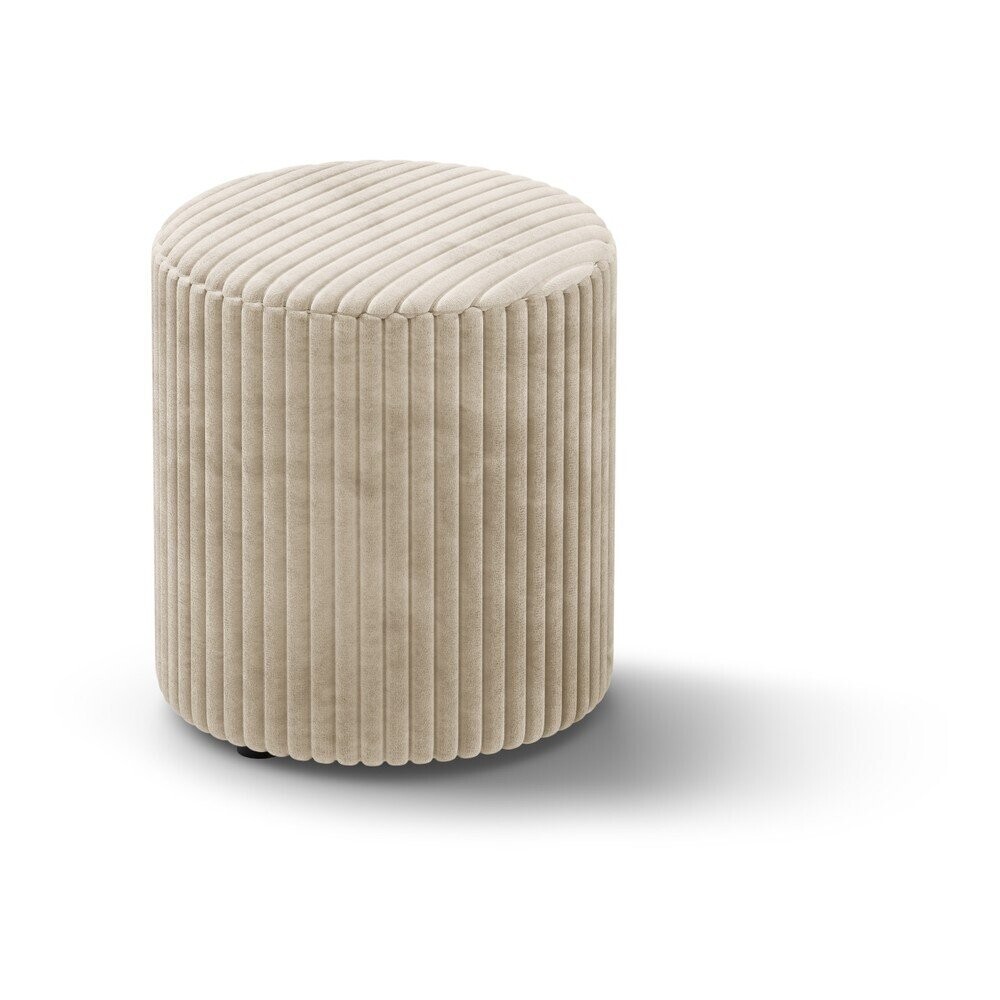 Béžový manšestrový taburet Dia – Micadoni