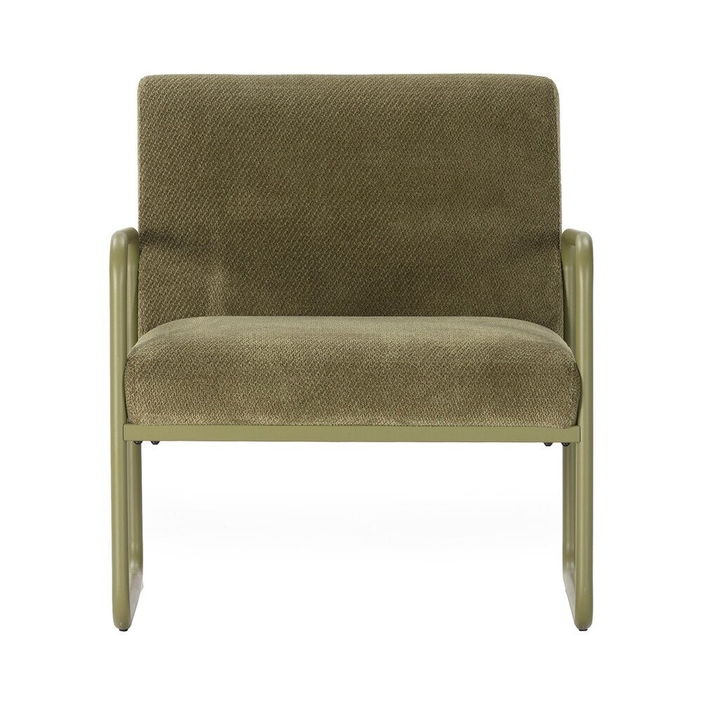 Zelené žinylkové křeslo Vince – MOME