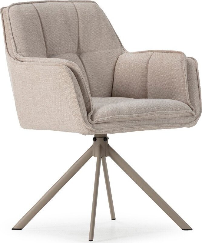 Béžová čalouněná jídelní křesla v sadě 2 ks Keiko – Marckeric