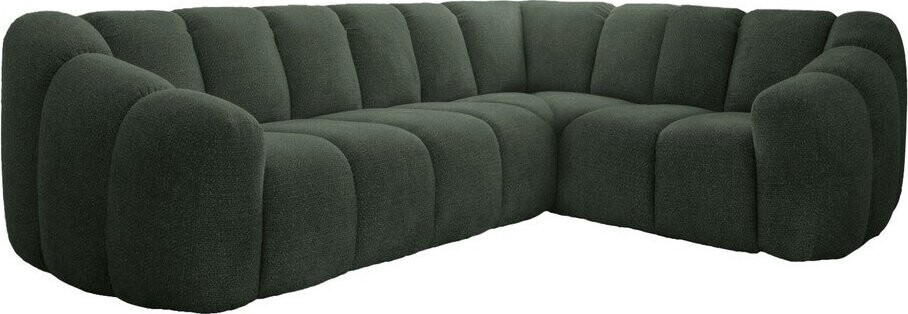 Tmavě zelená rohová pohovka (pravý roh/do L) Shell – Miuform