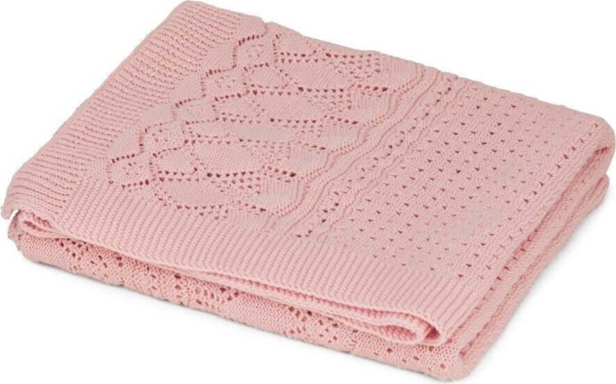 Starorůžová pletená dětská deka z Bio bavlny 80x100 cm Sorbet – Cam Cam Copenhagen