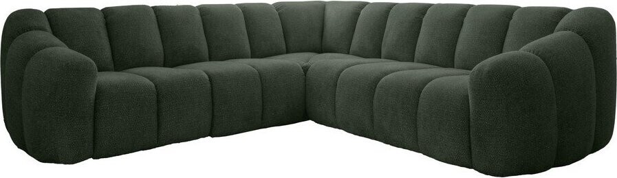 Tmavě zelená rohová pohovka Shell – Miuform