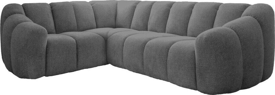 Šedá rohová pohovka (levý roh/do L) Shell – Miuform