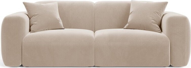 Béžová sametová pohovka 220 cm Strino – Cosmopolitan Design