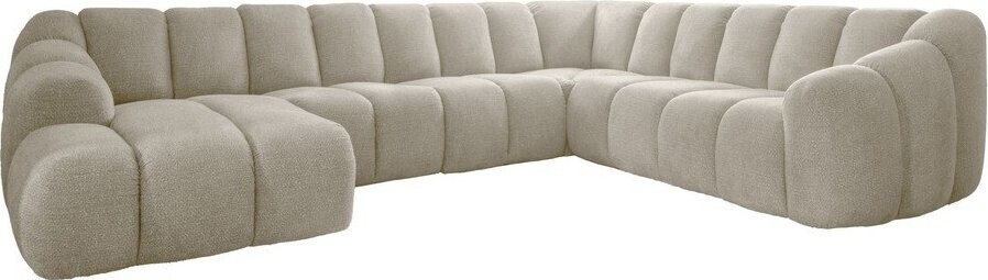 Béžová rohová pohovka (pravý roh/do 