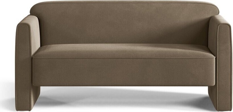 Taupe sametová pohovka 140 cm Abby – Micadoni