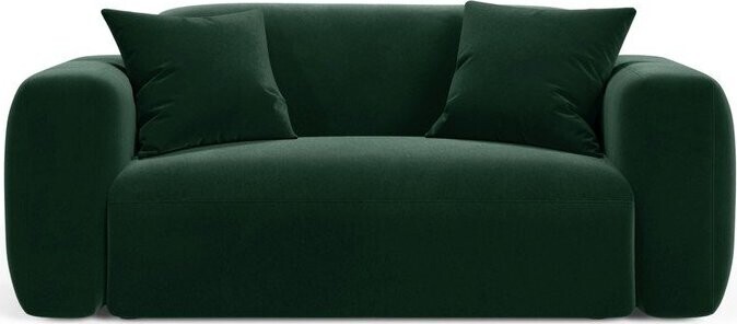 Tmavě zelená sametová pohovka 180 cm Strino – Cosmopolitan Design