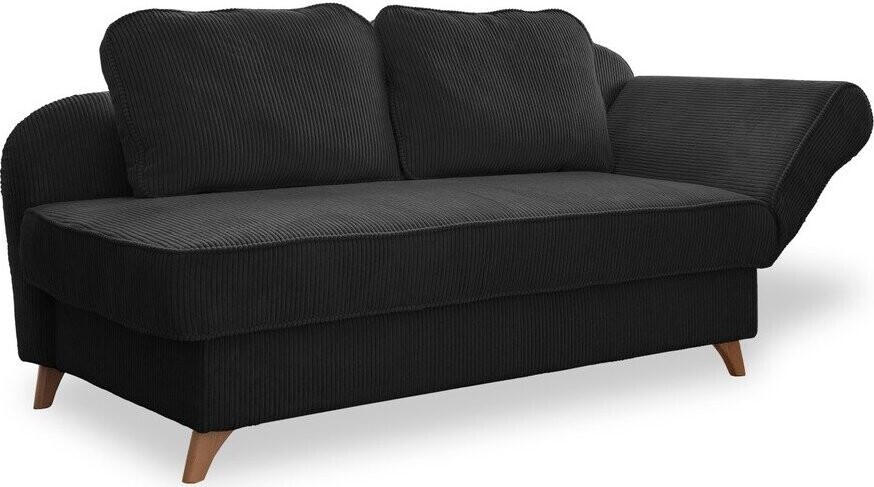 Antracitová manšestrová lenoška (pravý roh) Chic Charlotte – Miuform