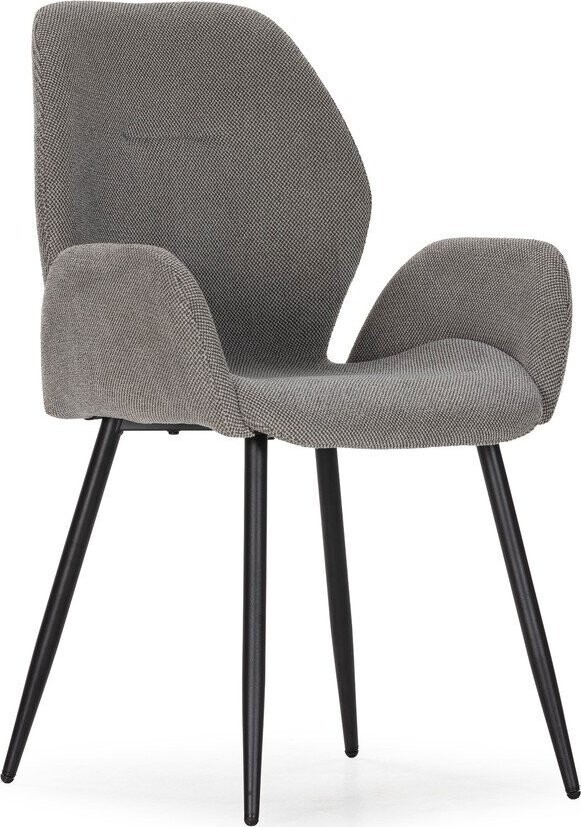Šedá čalouněná jídelní křesla v sadě 2 ks Ansu – Marckeric