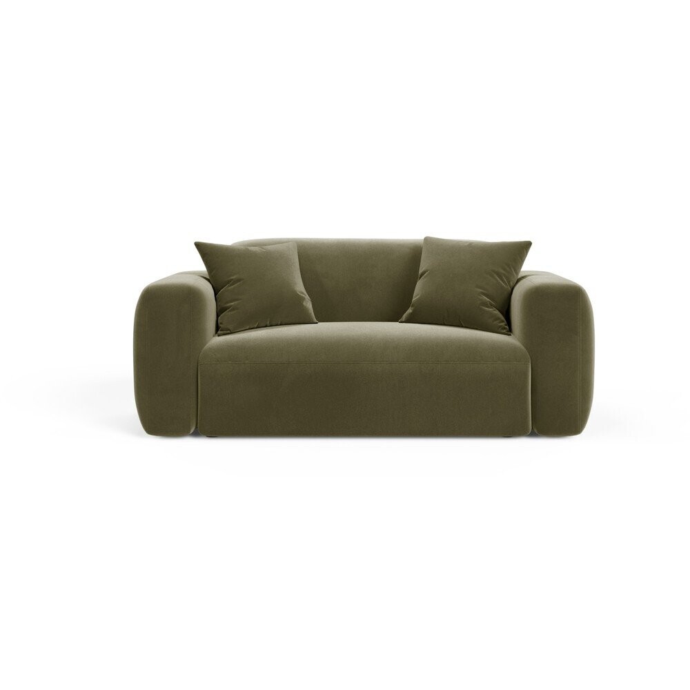 Khaki sametová pohovka 180 cm Strino – Cosmopolitan Design