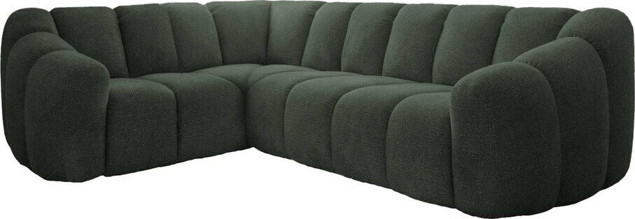 Tmavě zelená rohová pohovka (levý roh/do L) Shell – Miuform