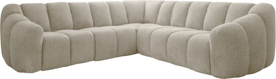 Béžová rohová pohovka Shell – Miuform