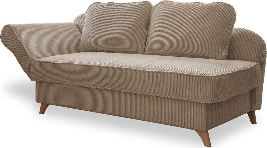 Taupe manšestrová lenoška (levý roh) Chic Charlotte – Miuform