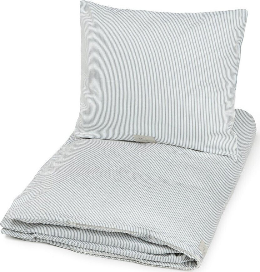 Světle modré dětské povlečení na jednolůžko z Bio bavlny 140x200 cm Classic Stripes Blue – Cam Cam Copenhagen