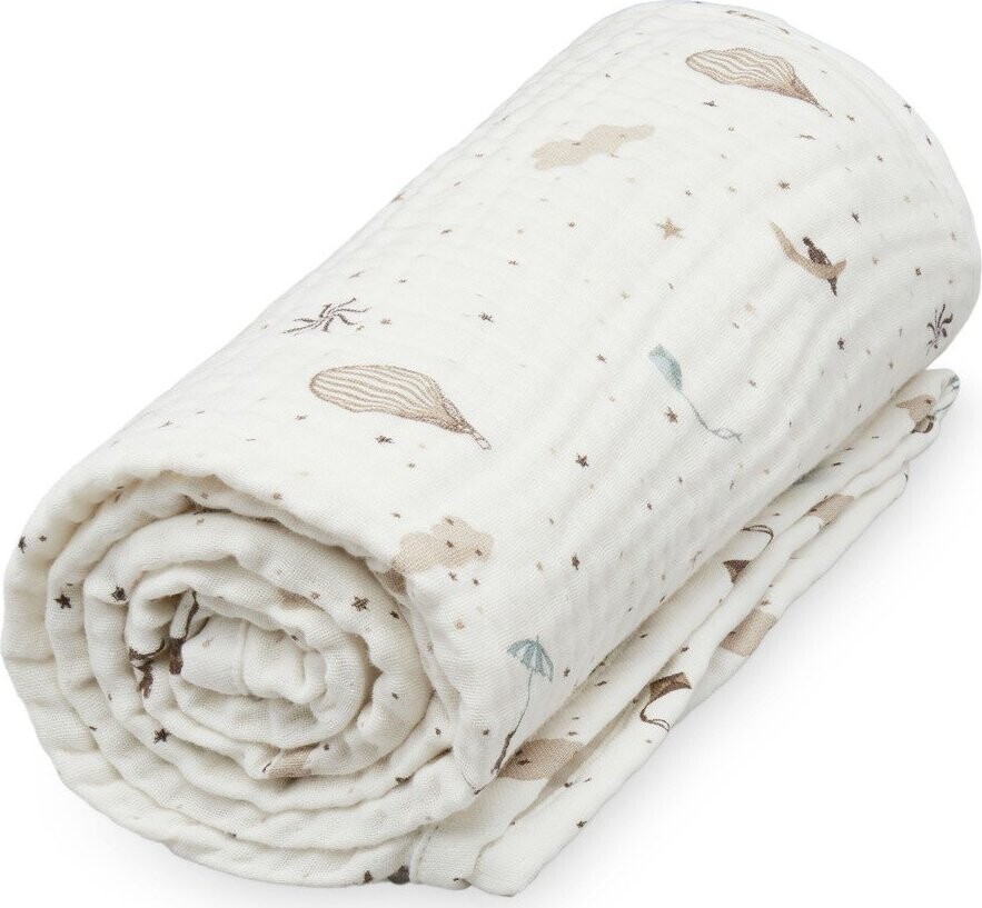 Slonovinová dětská deka z Bio bavlny 100x100 cm Dreamland – Cam Cam Copenhagen