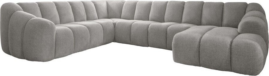 Světle šedá rohová pohovka (levý roh/do