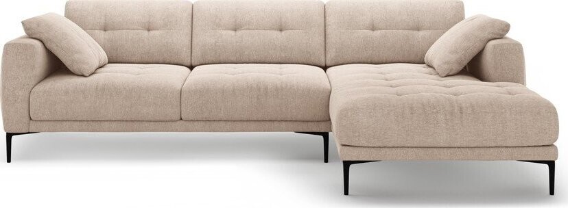 Světle hnědá rohová pohovka (pravý roh/s lenoškou) Bemy – Micadoni