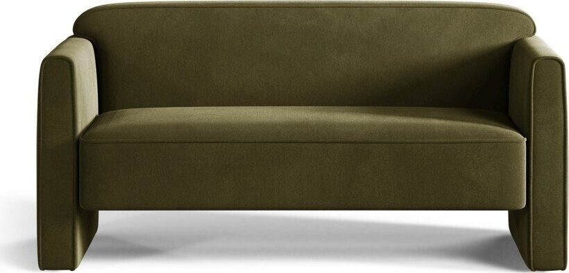 Zelená sametová pohovka 140 cm Abby – Micadoni