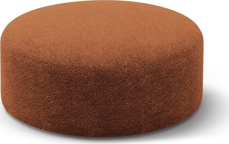 Taburet z textilie bouclé v cihlové barvě Dia – Micadoni