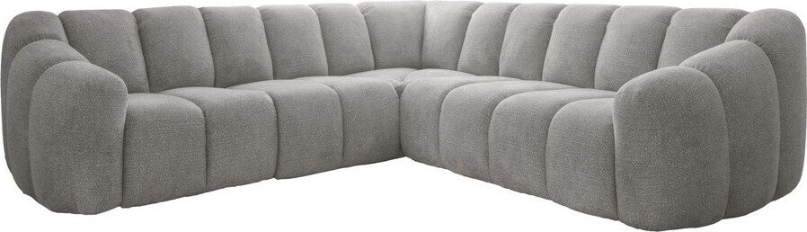 Světle šedá rohová pohovka Shell – Miuform