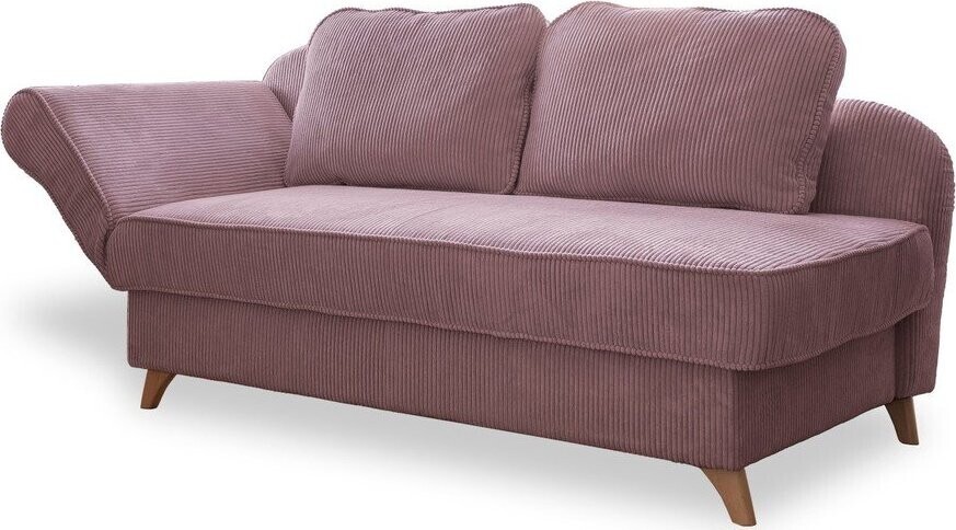 Starorůžová manšestrová lenoška (levý roh) Chic Charlotte – Miuform