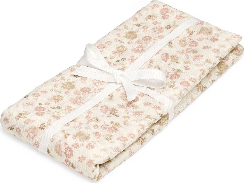 Béžová zavinovací dětská deka z Bio bavlny 120x120 cm Augusta – Cam Cam Copenhagen