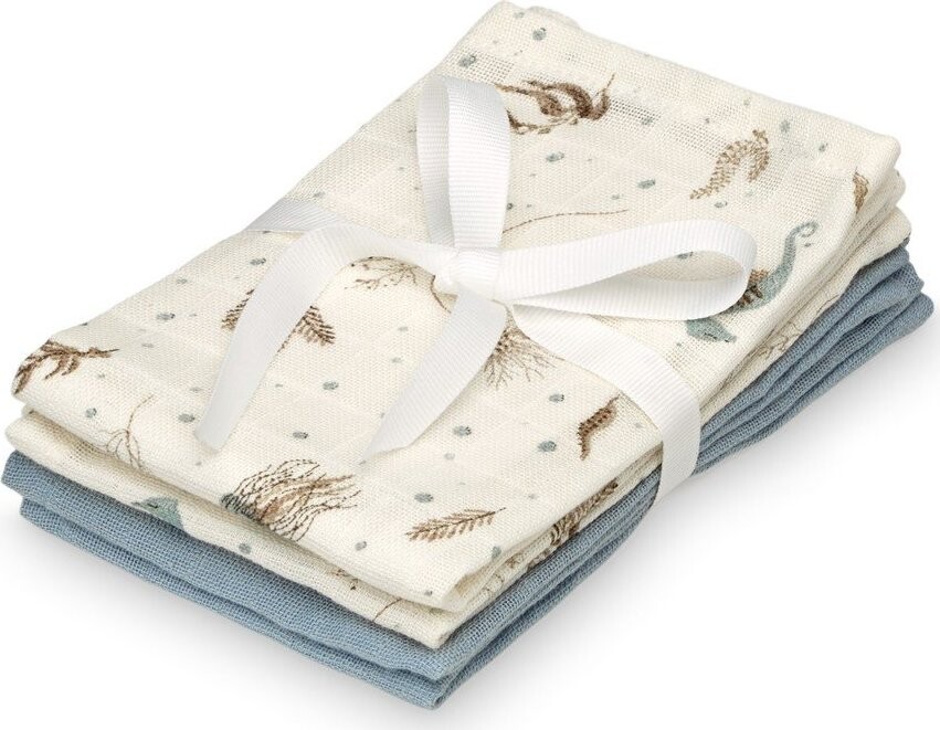 Světle žlutá žínky v sadě 4 ks z Bio bavlny 30x30 cm Sea Garden – Cam Cam Copenhagen