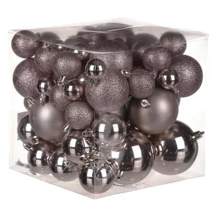 Autronic Ozdoby plastové (62 ks) VAK123-PINK