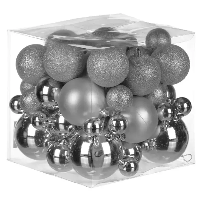 Autronic Ozdoby plastové (62 ks) VAK123-SIL