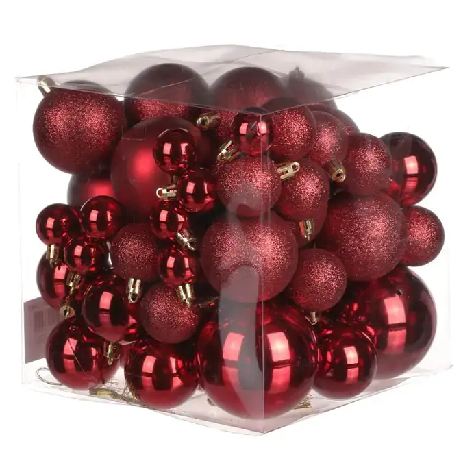 Autronic Ozdoby plastové (62 ks) VAK123-RED