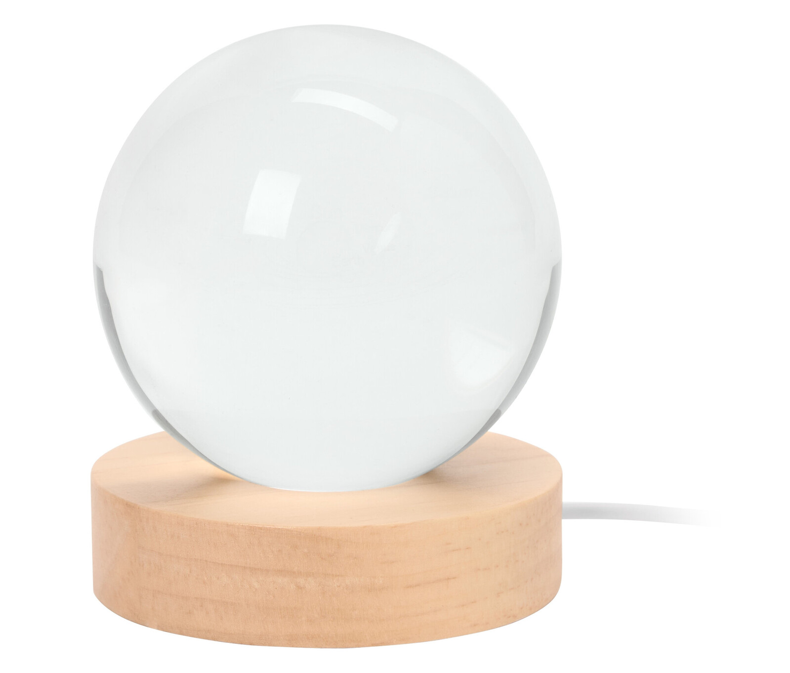 Tchibo - Galaktická křišťálová koule s LED - barva: hnědá