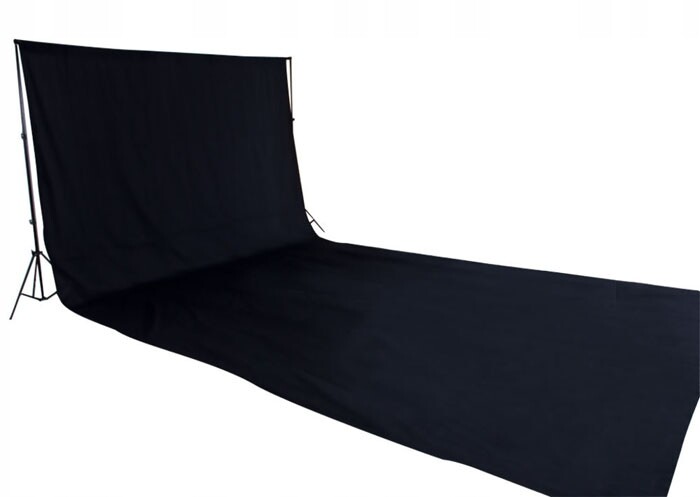 Fotografické Pozadí Černé 3x6 m Black Screen Matné