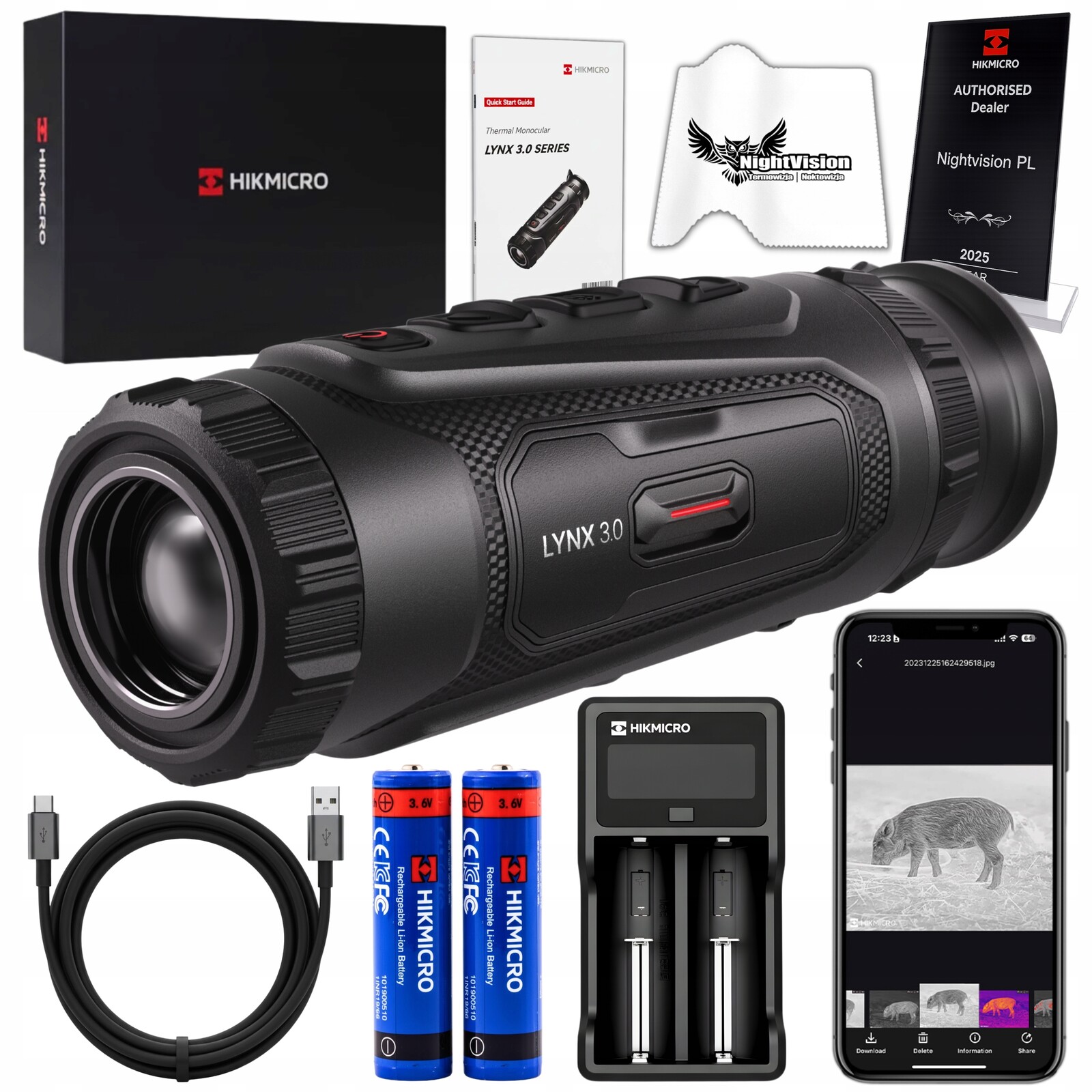 Termovizní kamera Termovizor Monokular Hikmicro Lynx LH25 3.0 V3