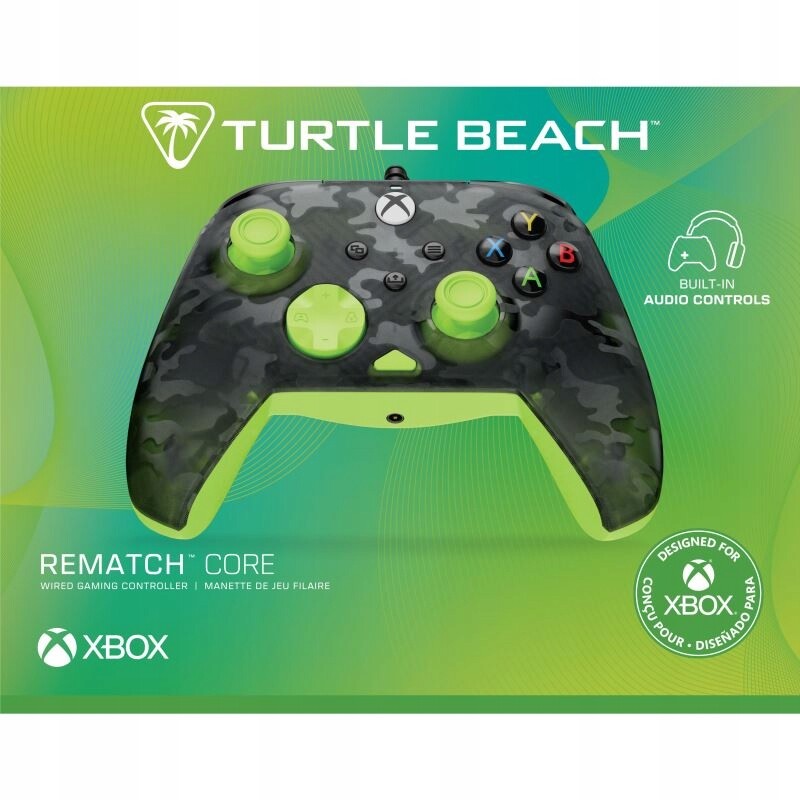 Turtle Beach Rematch Core, drátový herní ovladač pro Xsx, Xone, Pc Ghost Bl