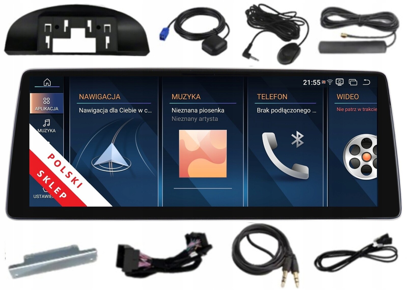 Navigace Monitor Android Bmw 3er E90 E91 E92 5er E60 E61 4 Gb Carplay Lte