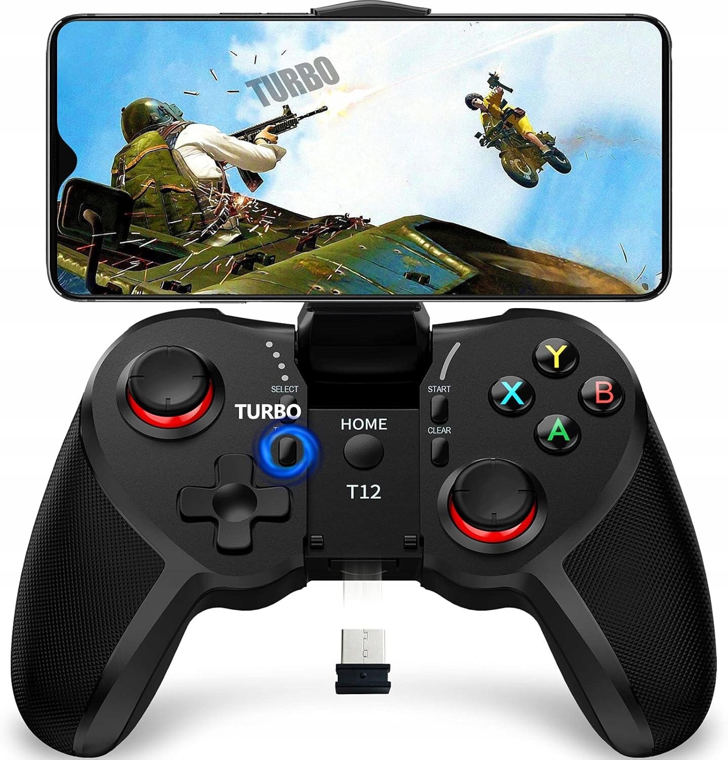 Bezdrátový Mobilní Herní Ovladač Pro Android Pc S Vestavěným Držákem