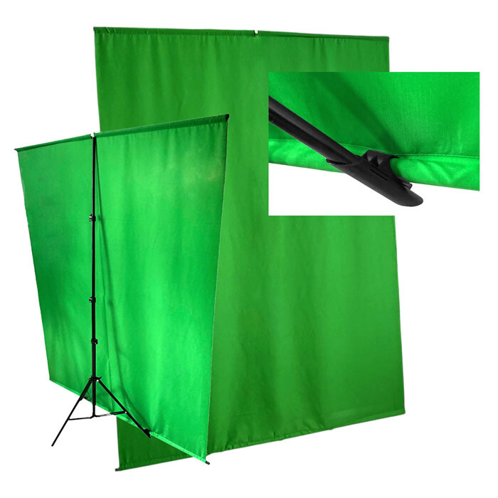 Sada Na Pozadí Typ T bavlněné pozadí Green Screen Napětí Hladké