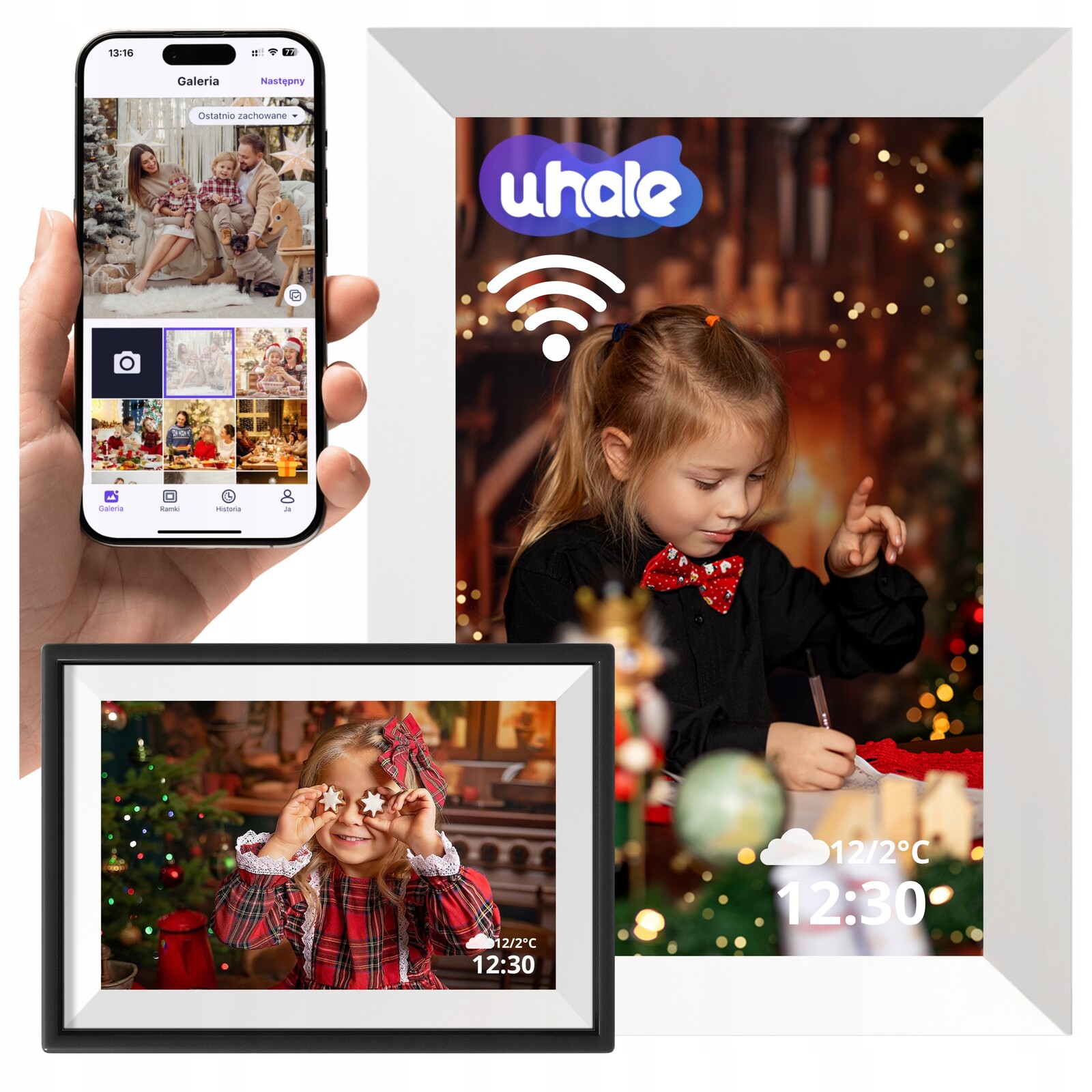 Rámeček Pro Dotykové Fotografie Ips Displej 64GB 10,1 Palců Uhale