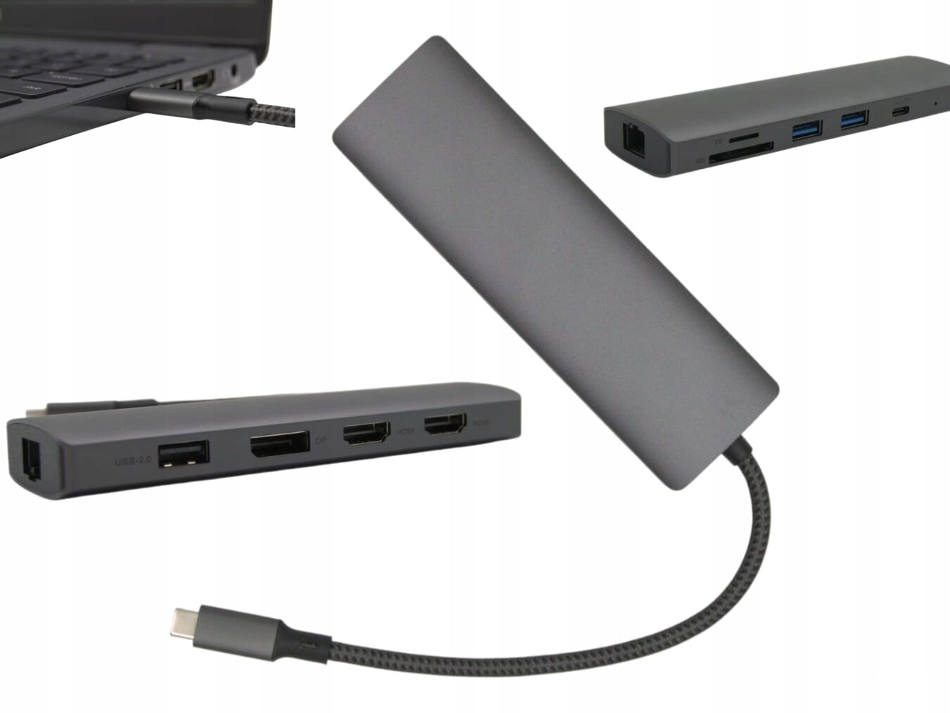 Asus Usb-c Hub pro 2 monitory Dokovací stanice pro notebook a ultrabook