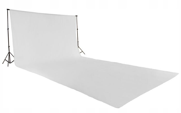 Fotografické Pozadí Bílé 3x6 m White Screen Matné