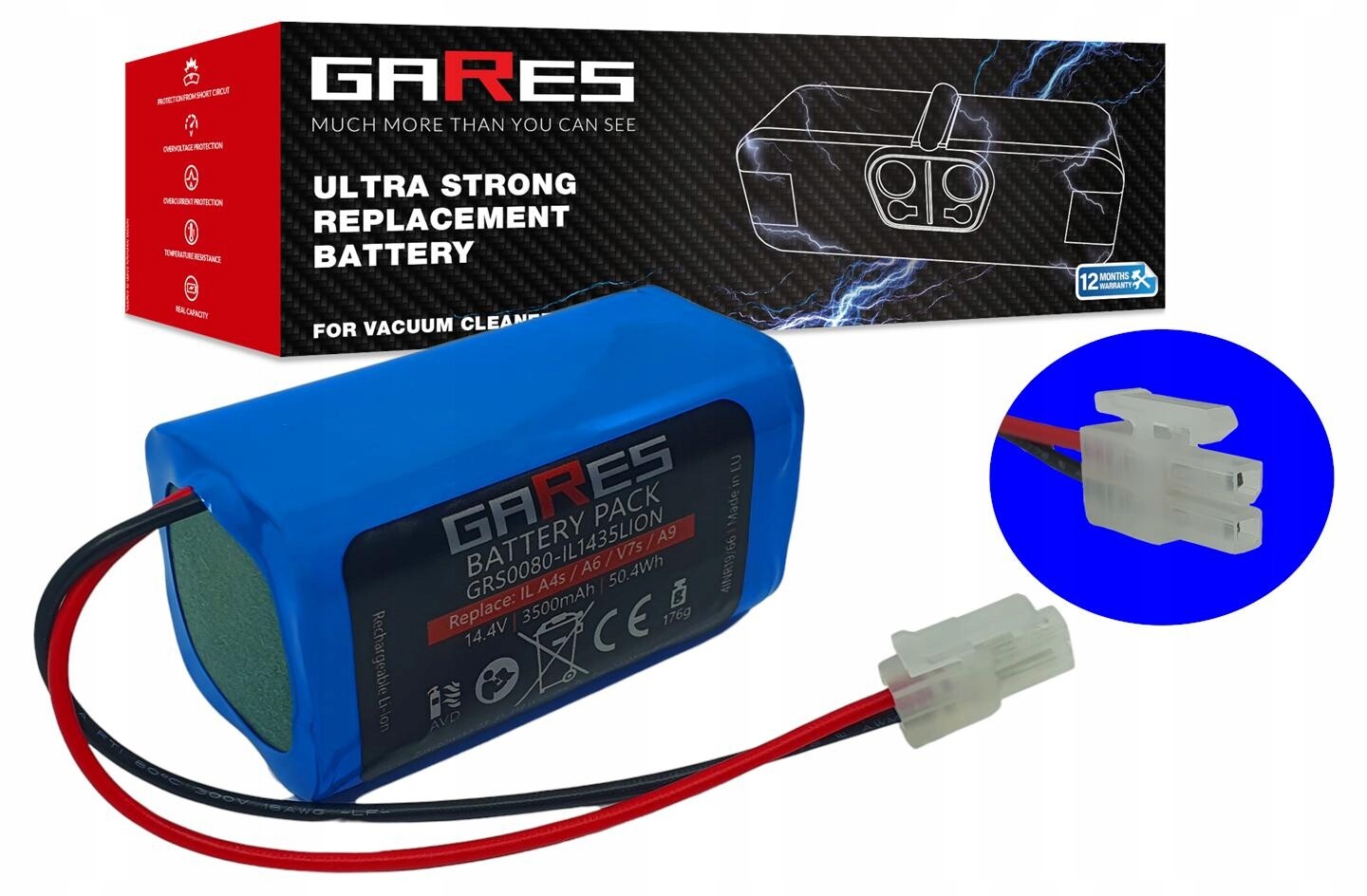 Akumulátor Gares pro Silvercrest Ssr SSR1 SSRA1 14,4 V 3,5 Ah