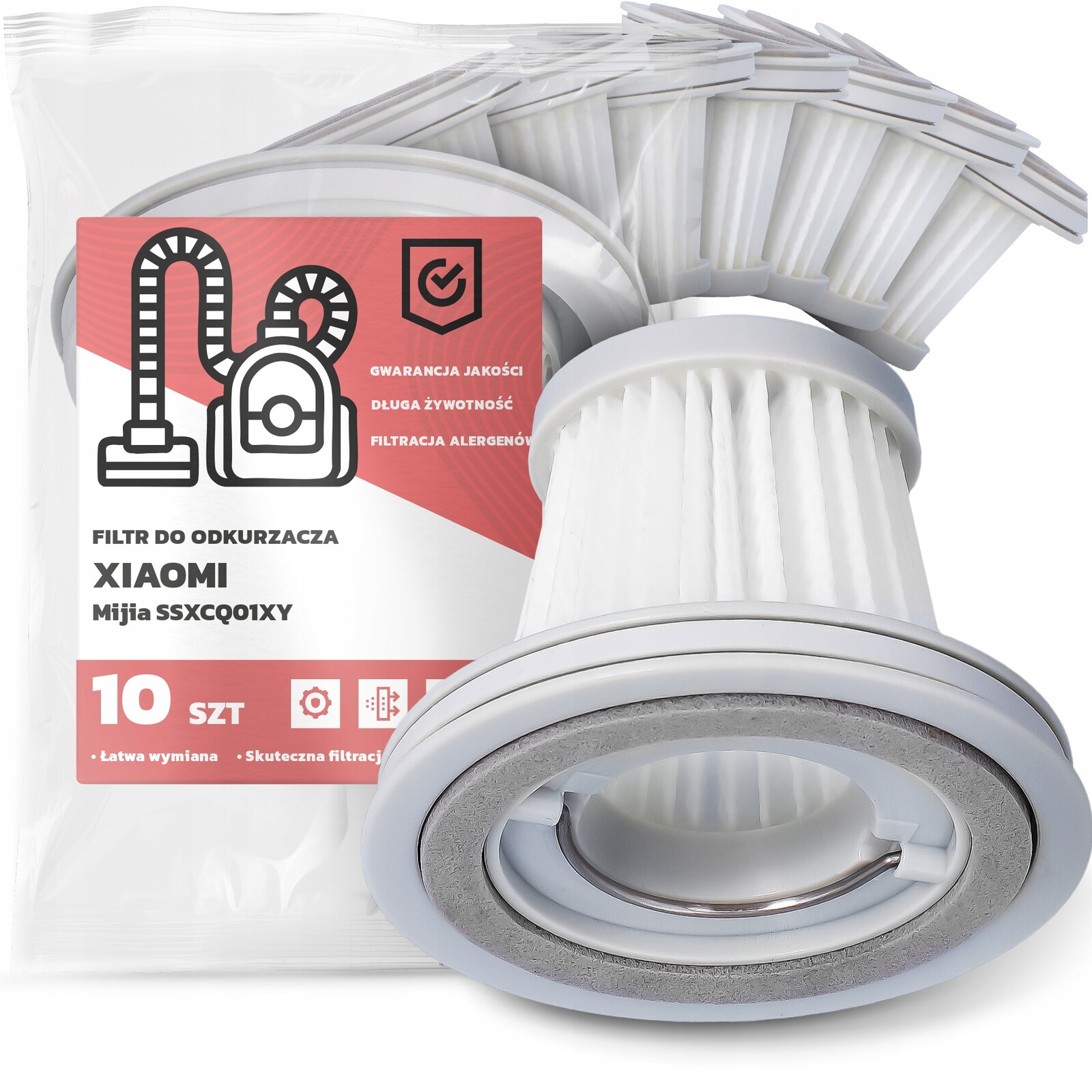 10 x Filtr Pro Vysavač Xiaomi Mijia SSXCQ01XY Vzduchové Hepa filtry Em-w